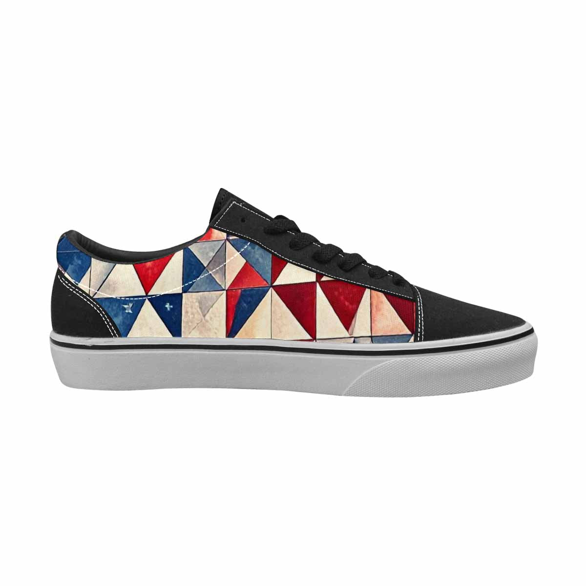 WOMEN'S American Flag Stars Canvas Lace-Up Y2K Custom Shoes