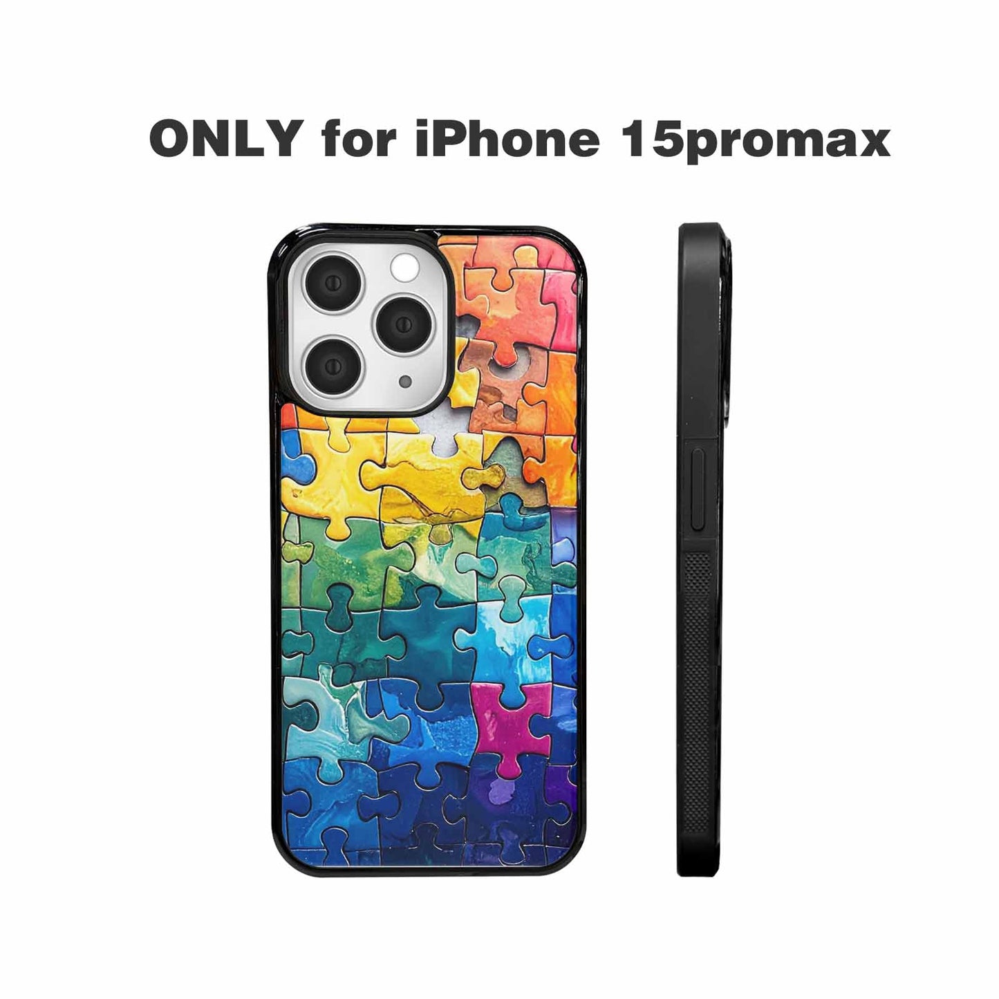 iPhone 15 Pro Max Case — Autism Puzzle Pieces Puzzle Piece Pattern, Original Design Phone Case