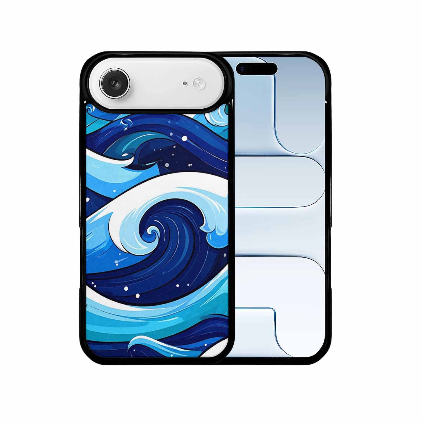 iPhone 17 Air Case — Glossy Winter Wave Seamless Cartoon Cute, Original Design Phone Case