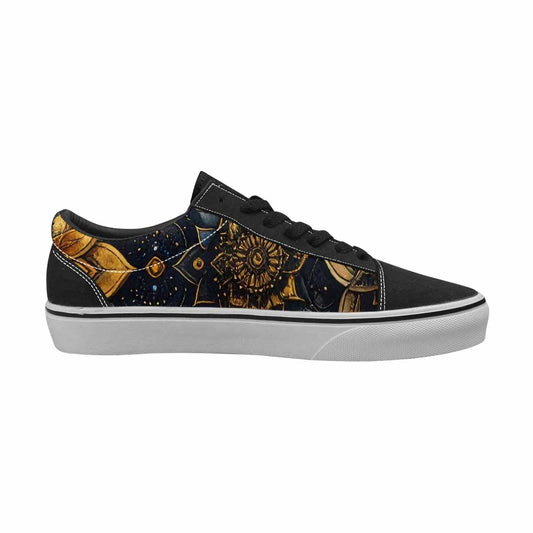 WOMEN'S Mandala Medallion Lace-Up Canvas Melting Art Custom Sneakers