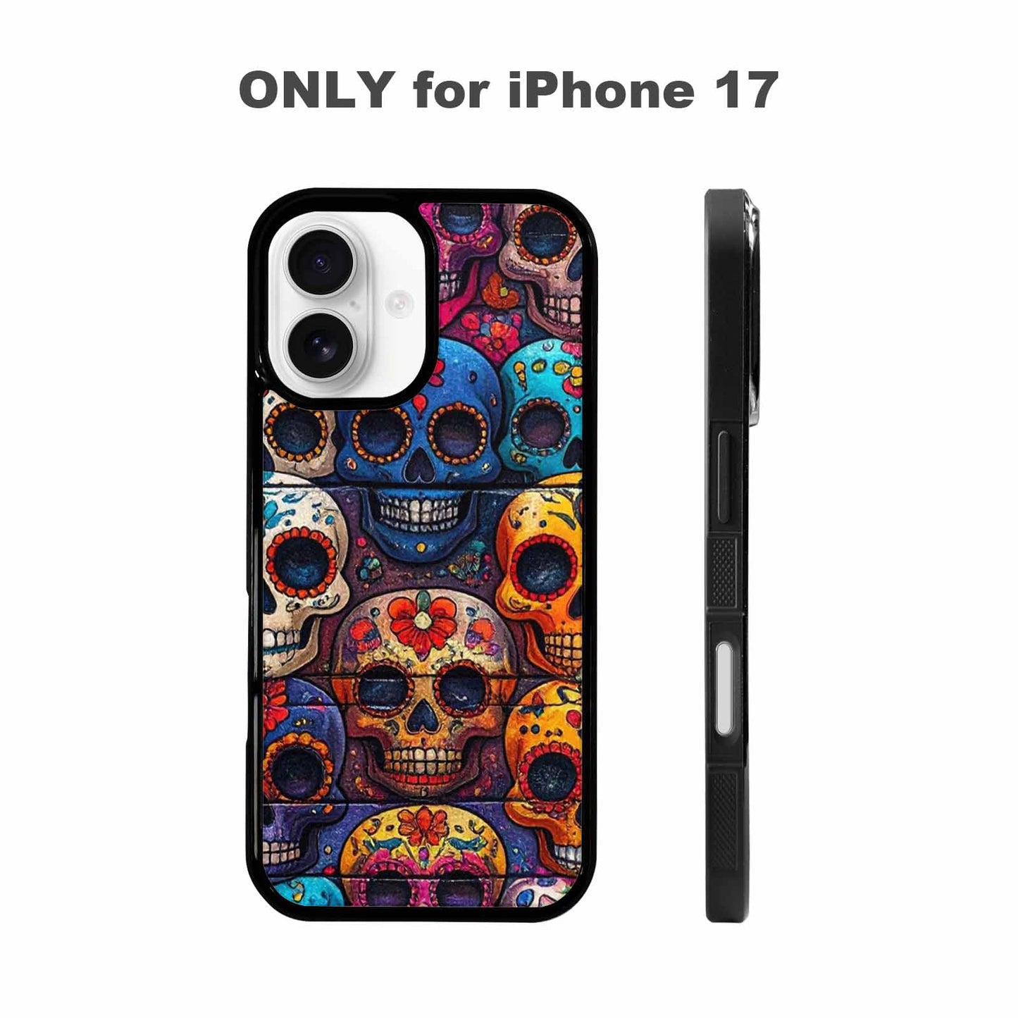 iPhone 17 Case — Skull Dark Art Gothic Print Gothic, Custom Phone Case