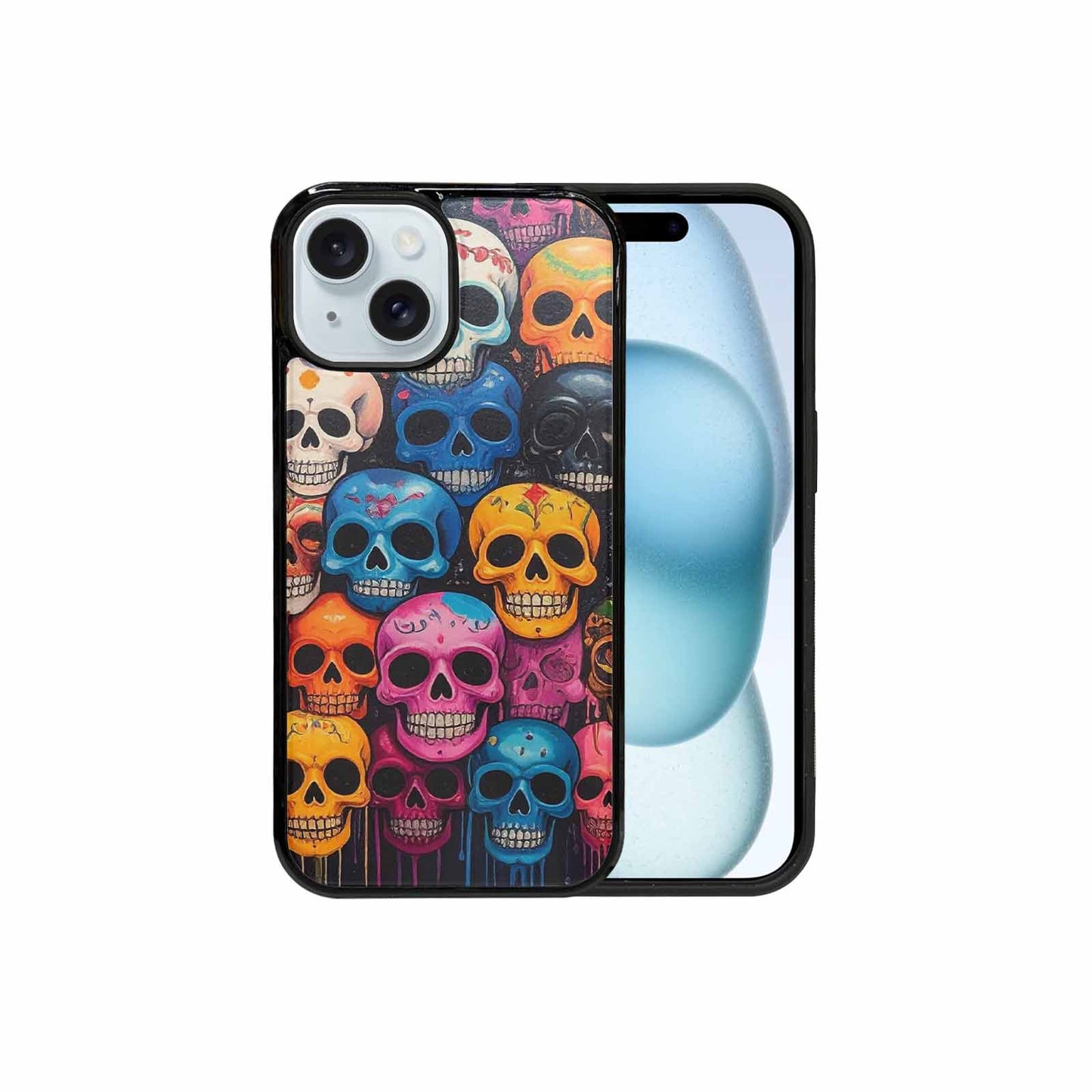 iPhone 15 Case — Skulls General Skulls Pattern, Original Design Phone Case