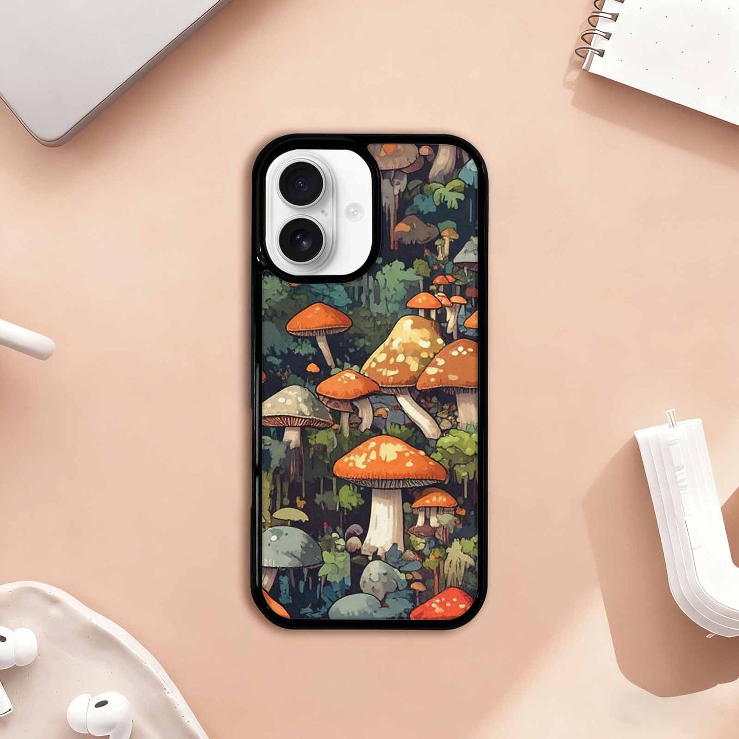 iPhone 17 Case — Mushrooms Camomushrooms Patter Ojg Camo, Original Design Phone Case
