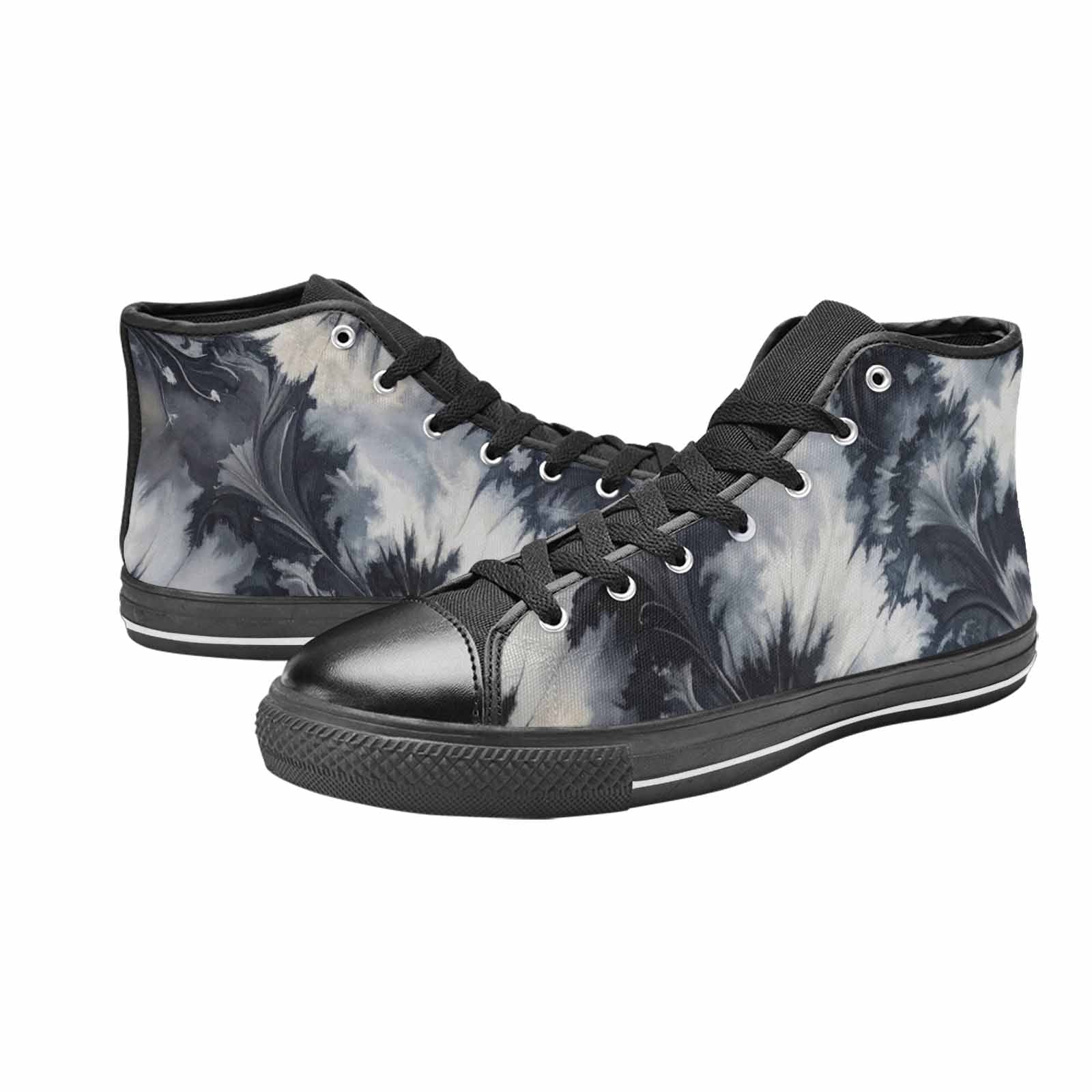 WOMEN'S Tie Dye - High Top Canvas Surreal Custom Sneakers