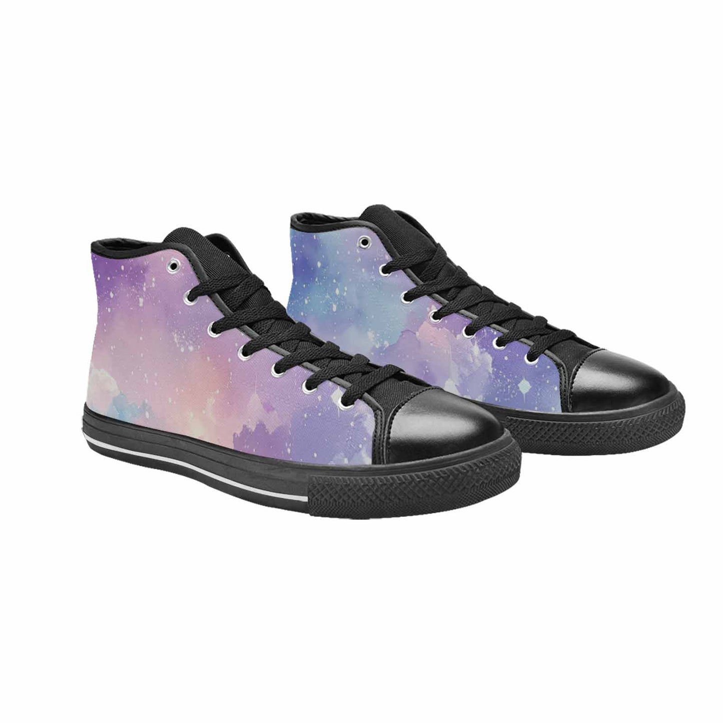 WOMEN'S Galaxy Art - High Top Canvas Wallpaper Art Sneakers