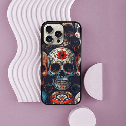 iPhone 16 Pro Max Case — Skull Waves, Original Design Phone Case