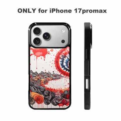 iPhone 17 Pro Max Case — Tie Dye Swirls Black Tie Dye, Custom Made Phone Cover