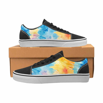 MEN'S Tie Dye Swirl Canvas Lace-Up Wallpaper Art Sneakers