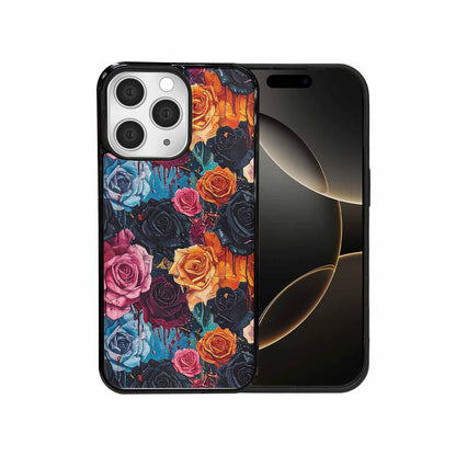 iPhone 15 Pro Max Case — Gothic Rose Gothic Roses Pattern Hundreds, Personalized Phone Case