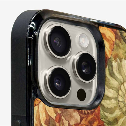 iPhone 16 Pro Case — Tie Dye Earth Tones Blended Overlapping, Custom Designed Case Cover