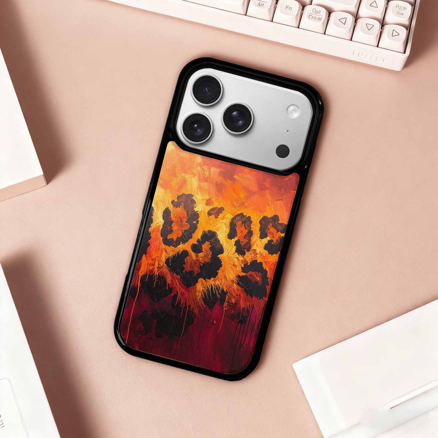 iPhone 17 Pro Case — Seamless Repeating Pattern Of Overlapping Animal, Original Design Phone Case