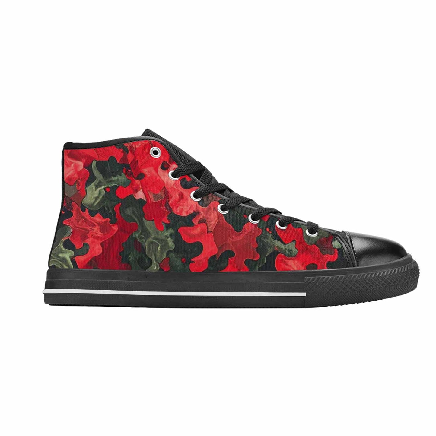 WOMEN'S Military Camouflage Blotch High Top Canvas Y2K Shoes