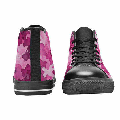 MEN'S Military Camouflage Blotch High Top Canvas Aesthetic Custom Sneakers