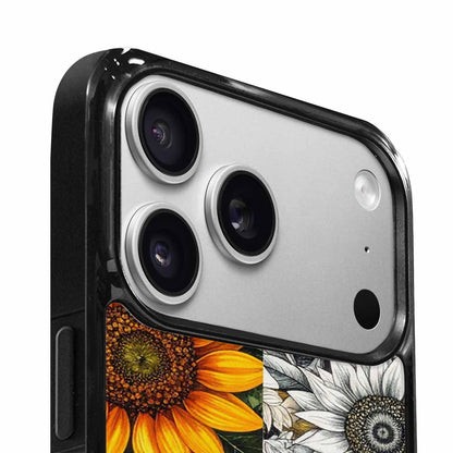 iPhone 17 Pro Case — Small Sunflower Pattern Randomly Varying Floral, Custom Printed Phone Case