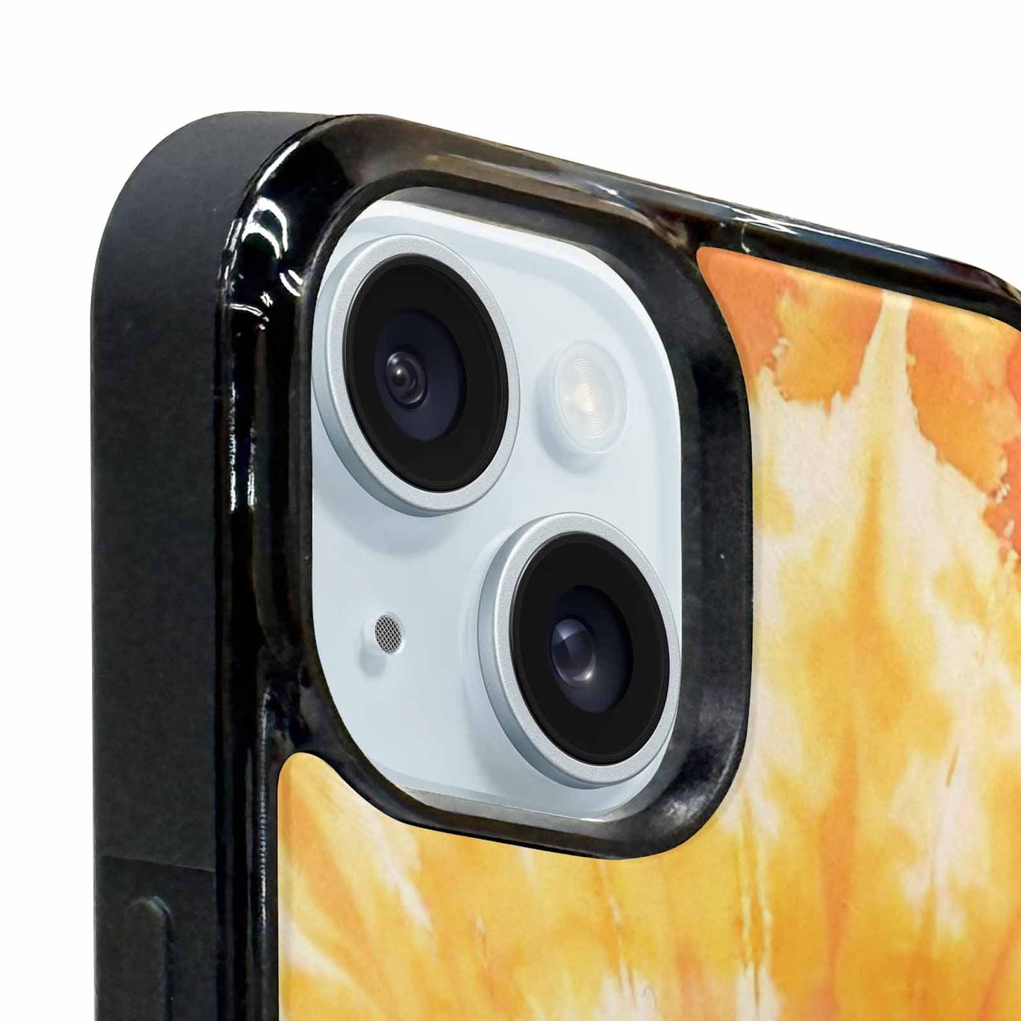 iPhone 15 Plus Case — Ombre Tie Dye Warm, Custom Print Case Cover