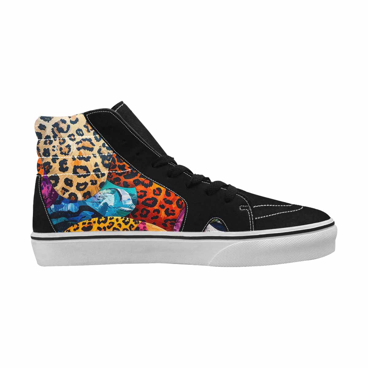 MEN'S Animal Print High Top Canvas Dark Academia Sneakers