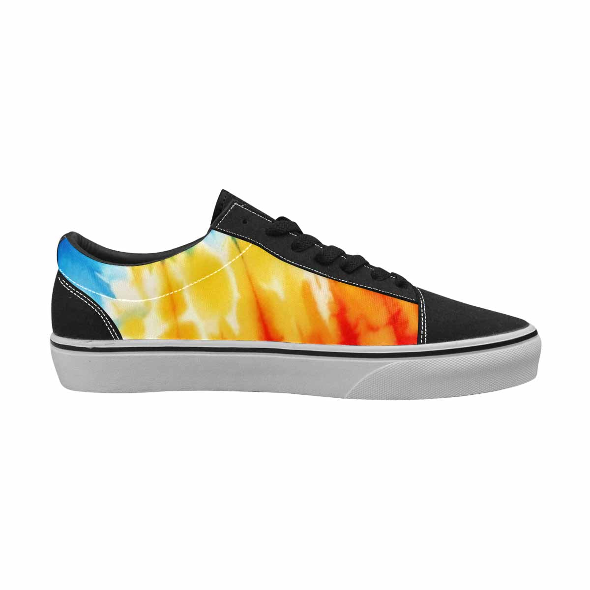 WOMEN'S Tie Dye Drip Canvas Lace-Up Grunge Custom Sneakers