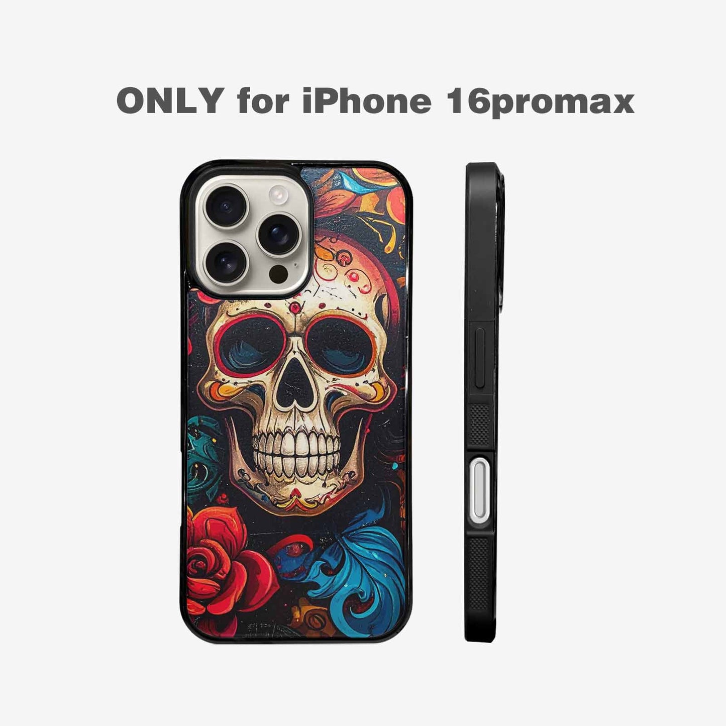 iPhone 16 Pro Max Case — Graffiti Skull, Personalized Phone Case
