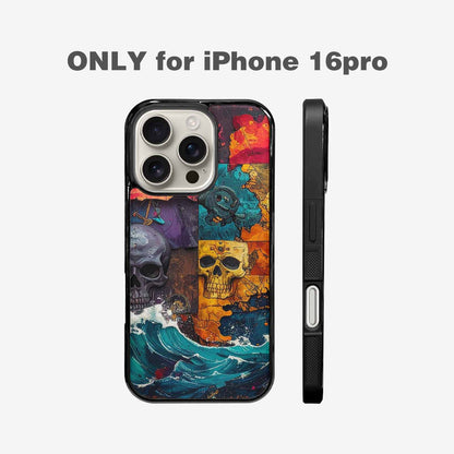 iPhone 16 Pro Case — Pirate Skull Flag Pirate Skull Flag, Custom Printed Phone Case