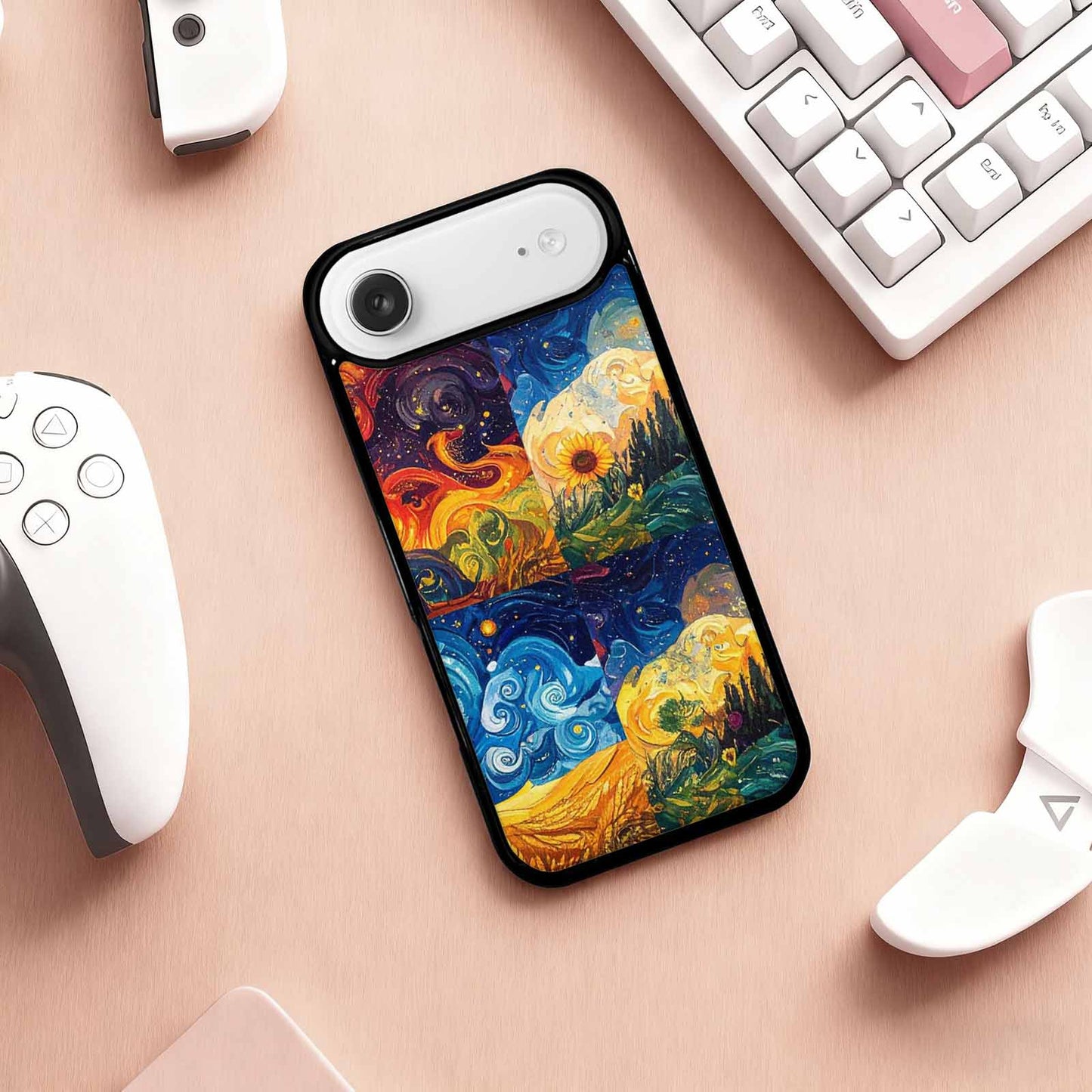 iPhone 17 Air Case — Small Van Gogh Style Swirl Galaxy, Custom Made Phone Cover