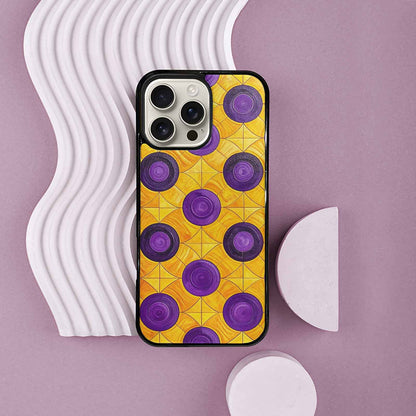 iPhone 16 Pro Max Case — Intersex Flag Color Theme Small Rainbow, Original Design Phone Case