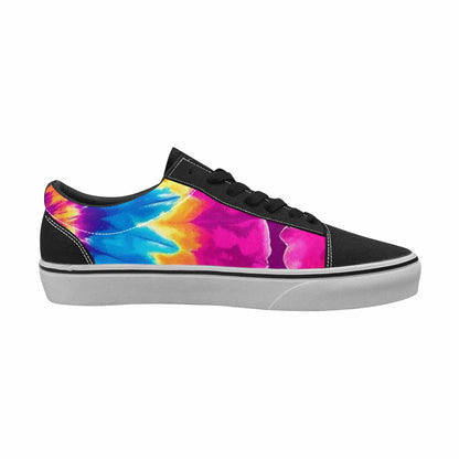 MEN'S Tie Dye Spiral Canvas Lace-Up Vibrant Chaos Shoes