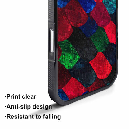 iPhone 17 Pro Case — Snake Print Dark Seamless Pattern Animal, Customized Protective Case