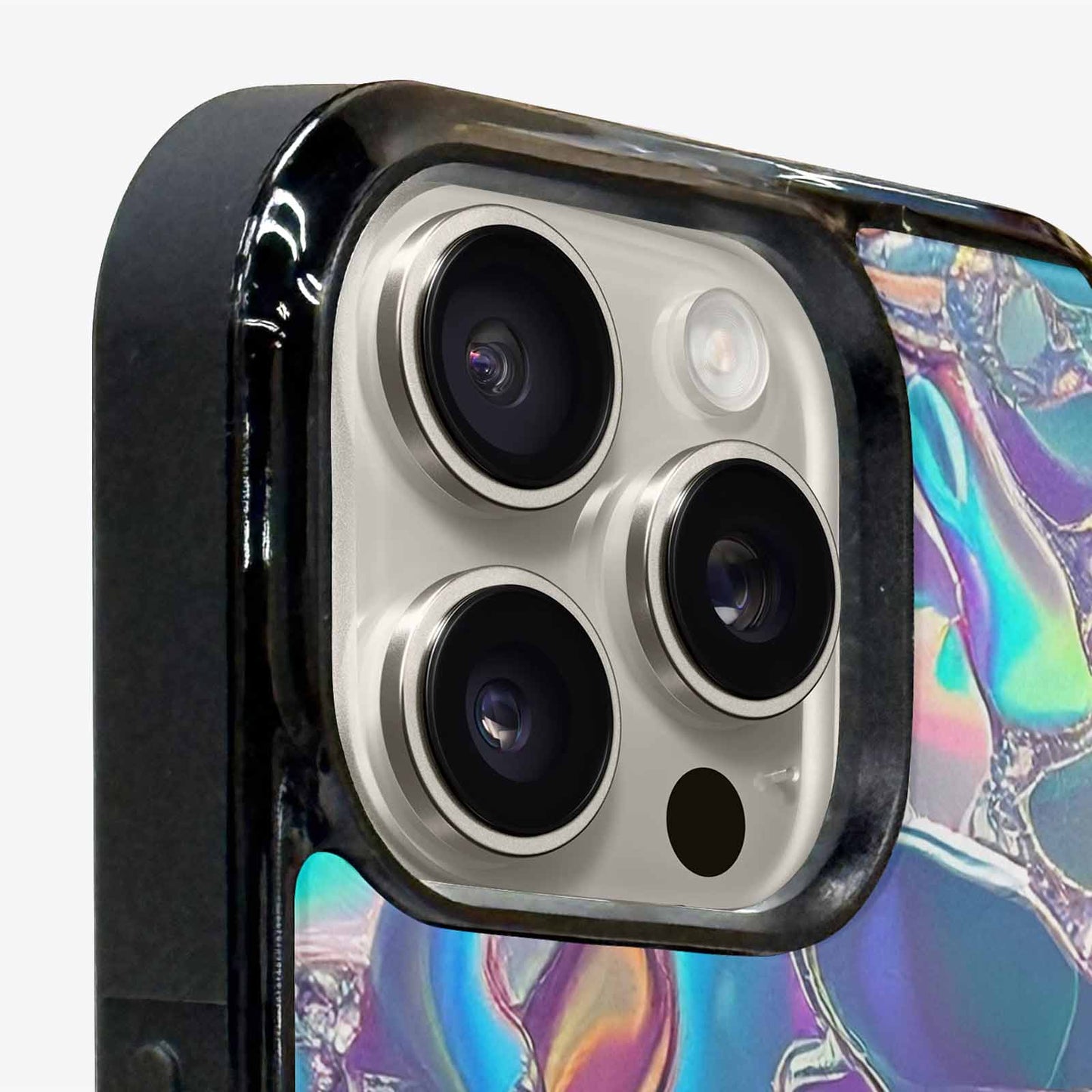 iPhone 16 Pro Max Case — Holographic Iridescent Shimmer Pattern Hundreds Of, Unique Phone Case Design