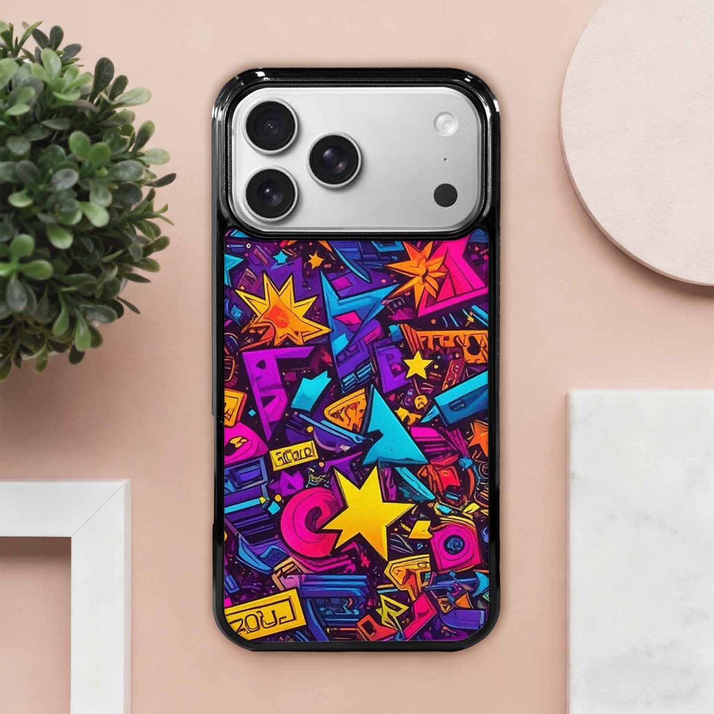 iPhone 17 Pro Max Case — Retro Motif Retro Motifs Retro Vintage, Custom Designed Case Cover
