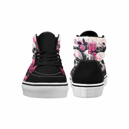 MEN'S Skull Roses High Top Canvas Kaleidoscope Sneakers