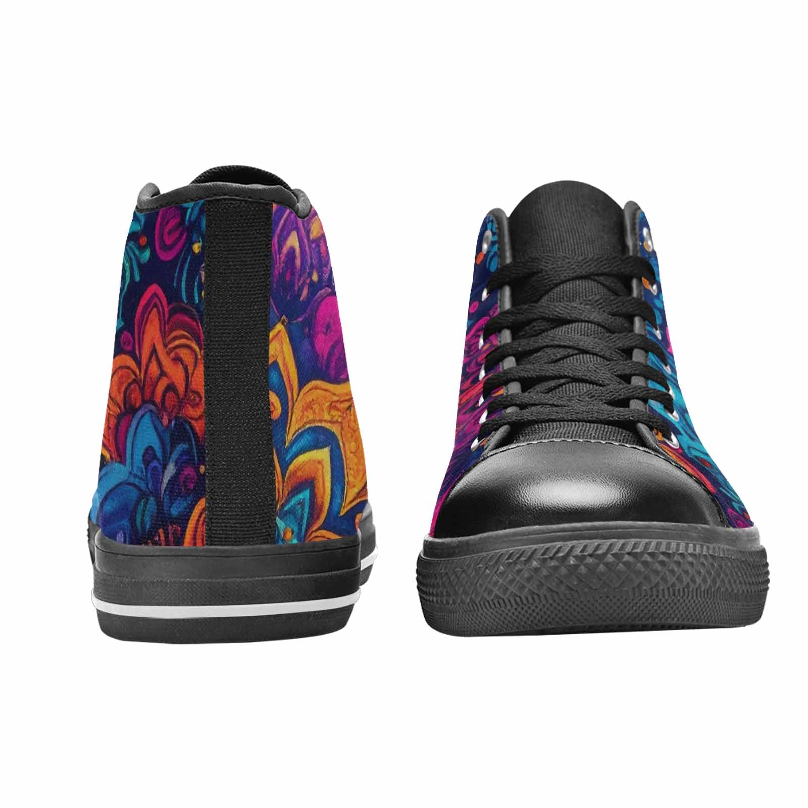 MEN'S Tie Dye Mandala High Top Canvas Surreal Shoes