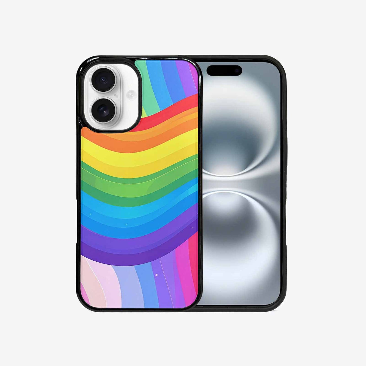 iPhone 16 Case — Rainbow Pride, Custom Art Phone Cover