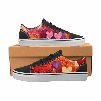 MEN'S Hearts Full Color Canvas Boutique Surreal All Over Print Shoes
