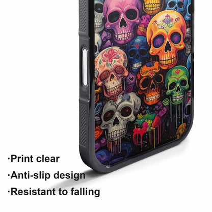 iPhone 17 Air Case — Skulls General Skulls Pattern Hundreds Gothic, Custom Printed Phone Case