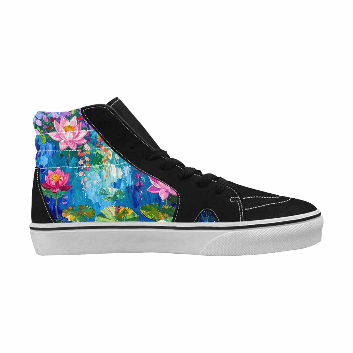 MEN'S Full Color Vibrant Monet High Top Canvas Dreamlike Custom Shoes
