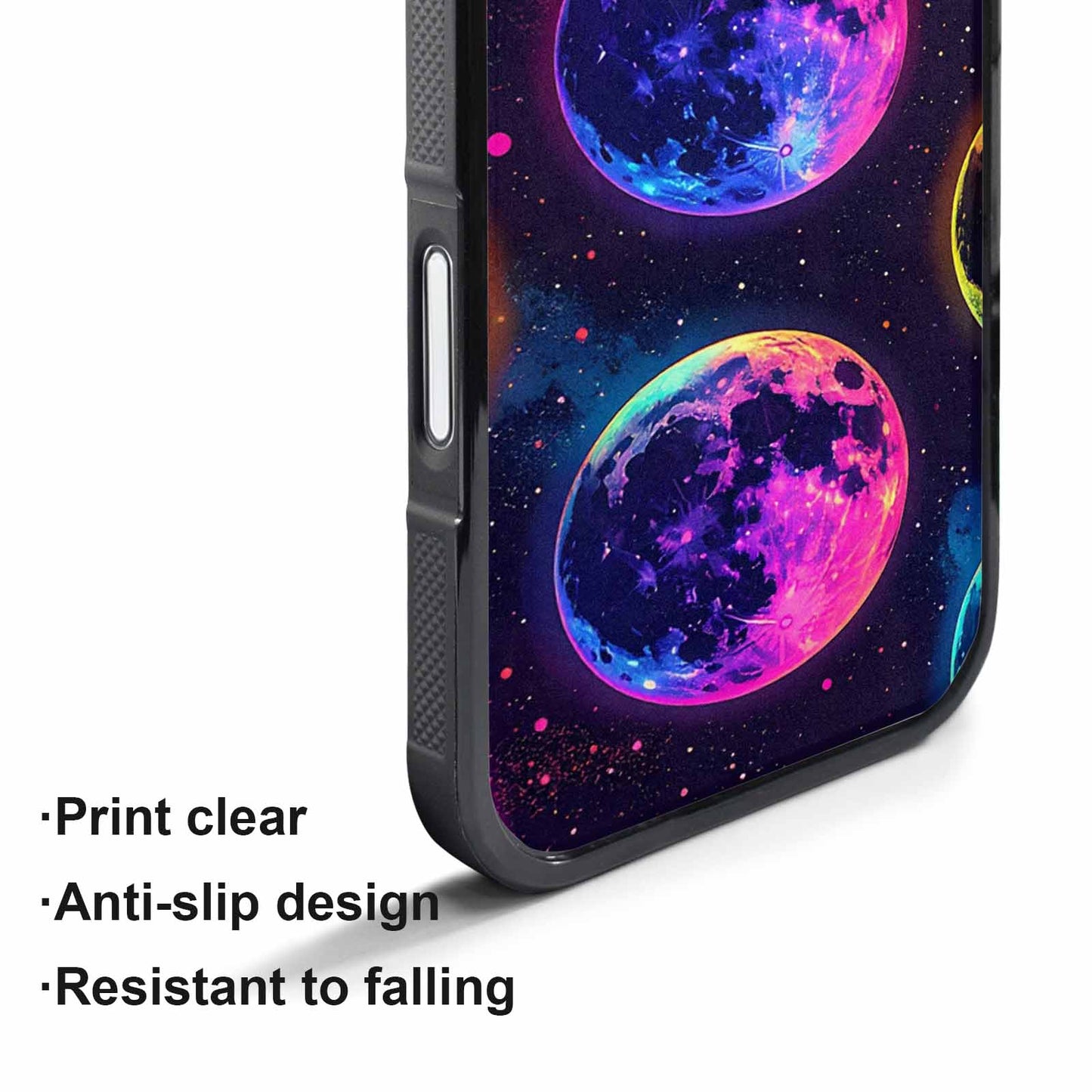 iPhone 17 Air Case — Neon Winter Moon Seamless Cartoon Cute, Customized Protective Case