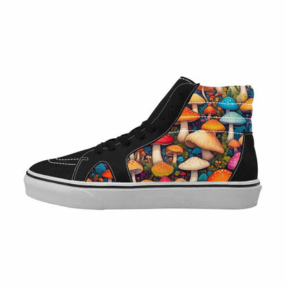 MEN'S Mushrooms (general) Mushrooms Pa High Top Canvas Y2K Custom Shoes