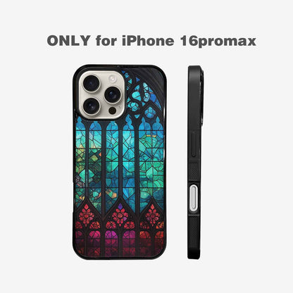 iPhone 16 Pro Max Case — Stained Glass Cathedral Custom, Custom Designed Case Cover