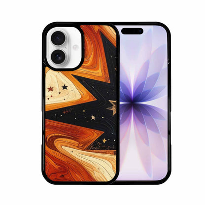 iPhone 17 Case — Foil Wood Grain Galaxy Space, Custom Print Case Cover
