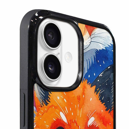 iPhone 17 Case — Watercolor Kawaii Fox Watercolor Abstract, Custom Print Case Cover