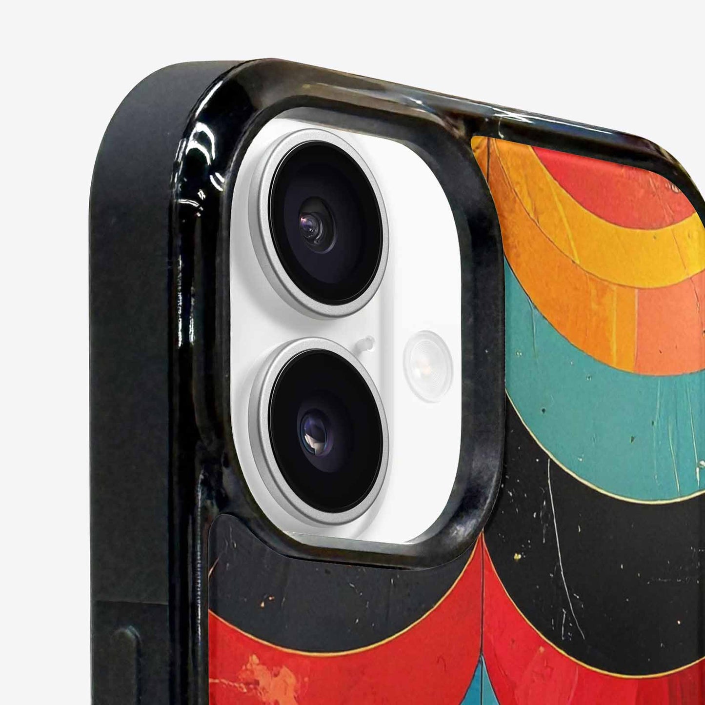 iPhone 16 Plus Case — Retro Wave Scallop Stripe Small Wavy, Custom Printed Phone Case