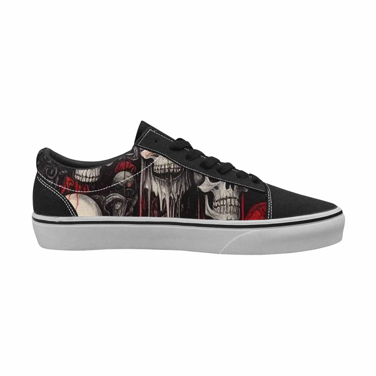 WOMEN'S Skulls (general) Lace-Up Canvas Dreamcore Custom Shoes