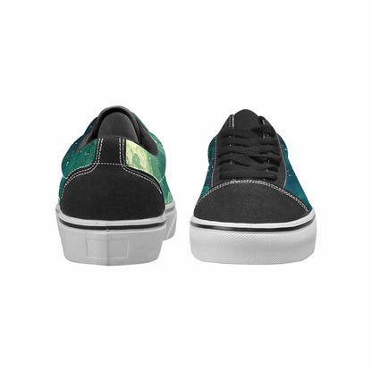 WOMEN'S Galaxy Art - Canvas Lace-Up Vibrant Chaos Custom Sneakers