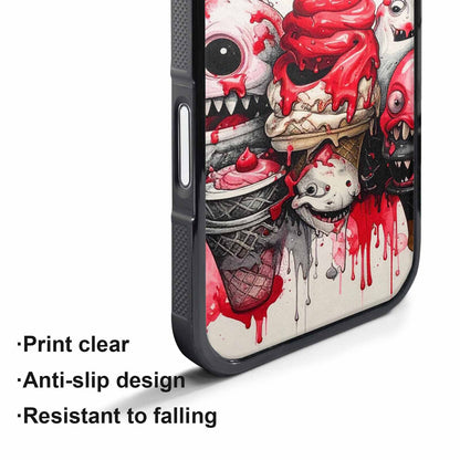 iPhone 17 Air Case — Ice Cream Monsters Black Red Original, Custom Print Case Cover