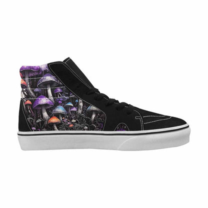 MEN'S Rainbow Drip Mushrooms High Top Canvas Surreal Custom Shoes