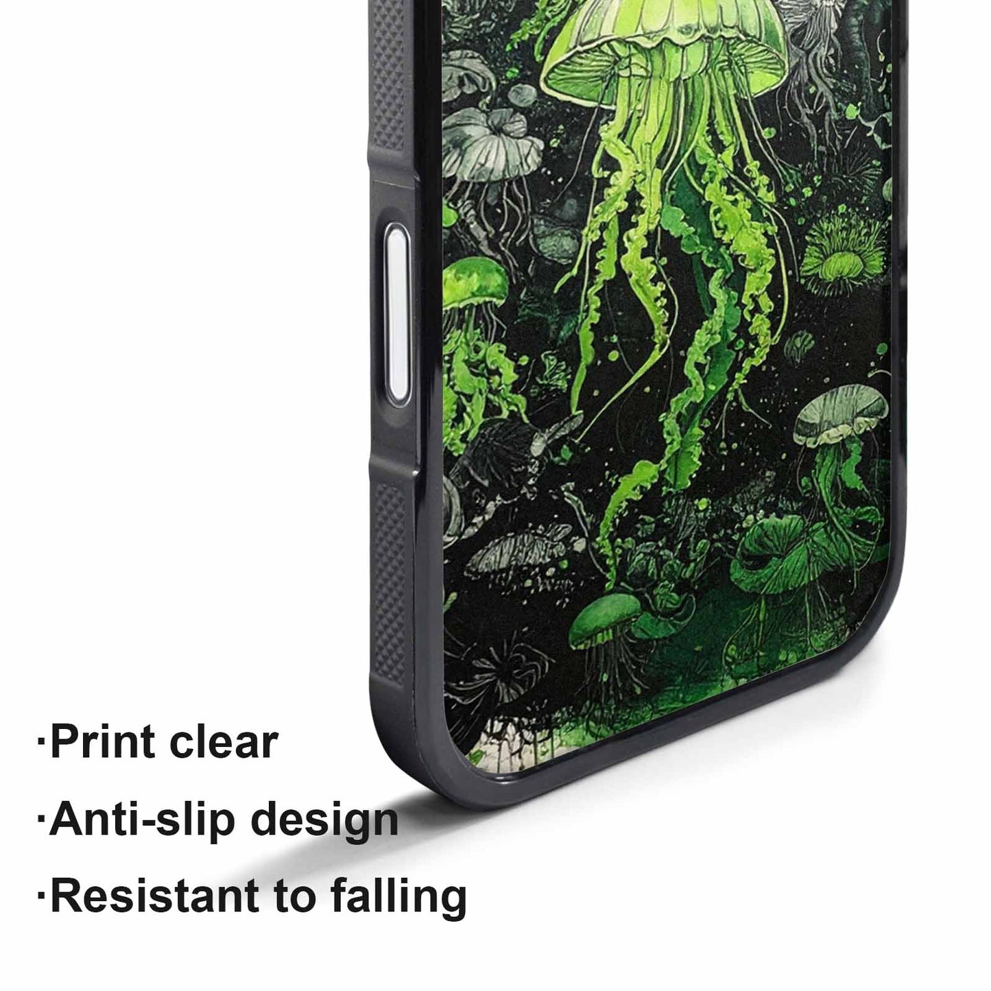 iPhone 17 Air Case — Sea Creature Burst Black Green Original, Personalized Phone Case