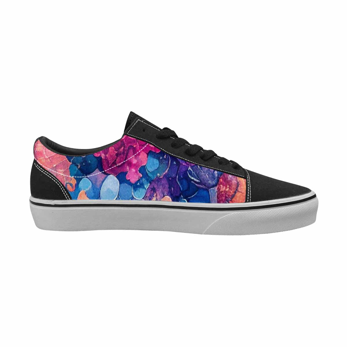 WOMEN'S Fish Scale Coral Canvas Lace-Up Aesthetic Custom Shoes