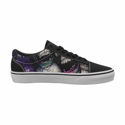WOMEN'S Rainbow From Skull S Lace-Up Canvas Vivid Sneakers