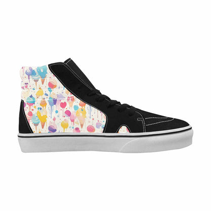 MEN'S Ice Cream Motif Ice High Top Canvas Dark Academia Sneakers