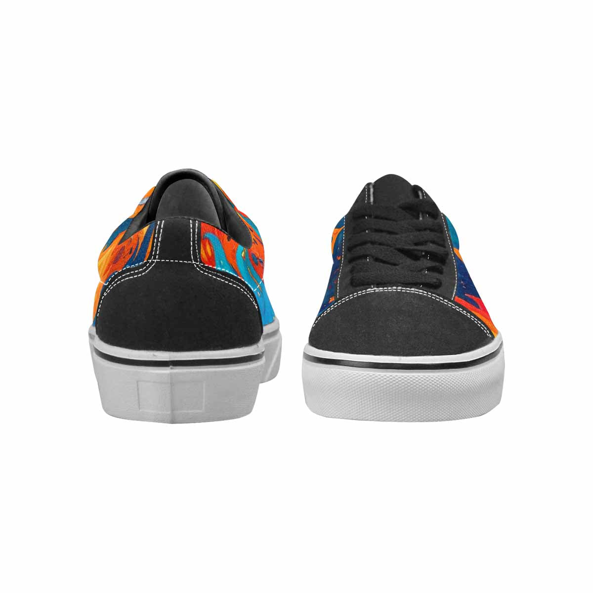WOMEN'S Flame Burst Lace-Up Canvas Vivid Sneakers